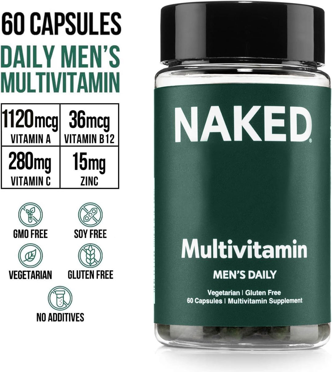 Multivitamínico diario para hombres - A, C, E, selenio, zinc, fruta...