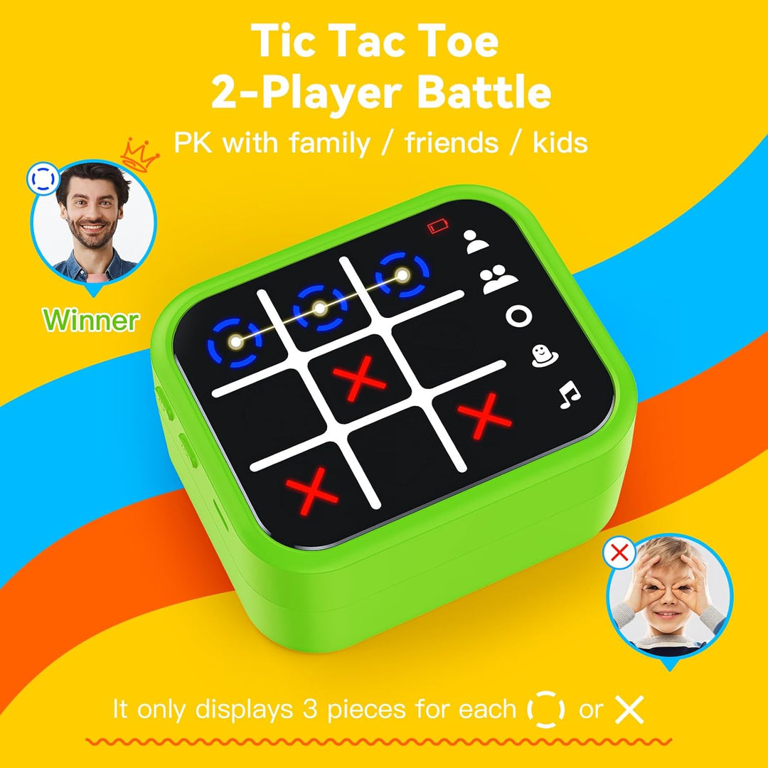 Niufuntek Caja de Juego de Tic Tac Toe Recargable con 5 Divertidos...