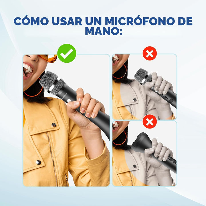 Amplificador inalámbrico de voz del micrófono de Bluetooth con 3 ef...