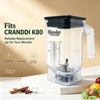 K80 Frasco de licuadora de repuesto, 52 oz para K80, K85, jarra de
