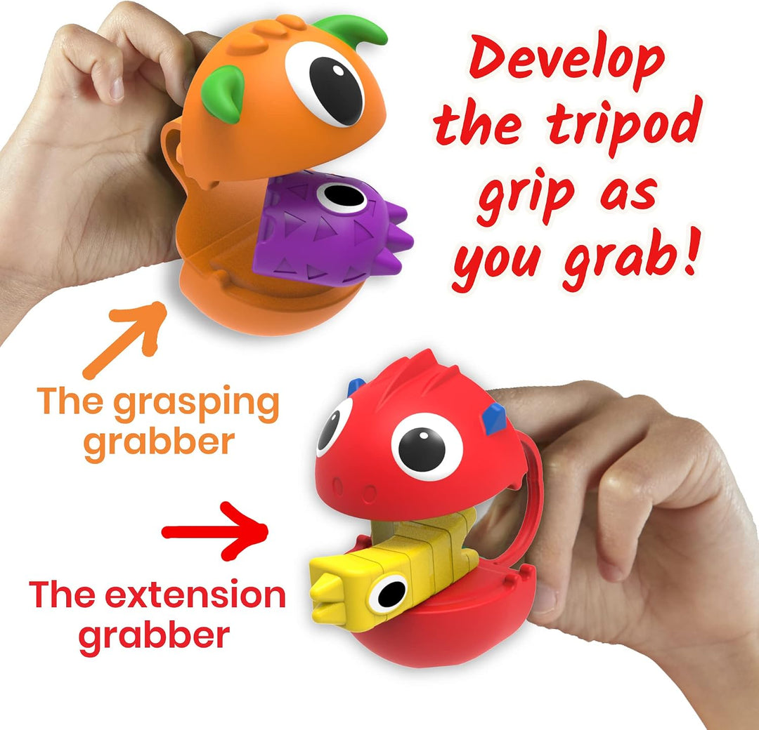 Hand2Mind Grab That Monster Conjunto de Actividades de Motricidad F...