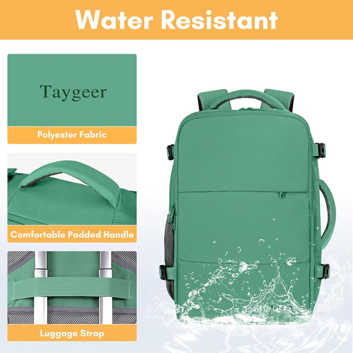 Taygeer - Mochila de viaje para mujer universitaria, mochila ligera...