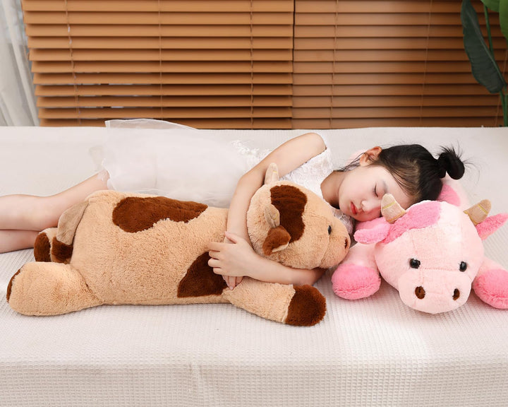 YESGIRL Animales de peluche con peso de vaca de 25.6 pulgadas y 5 l...