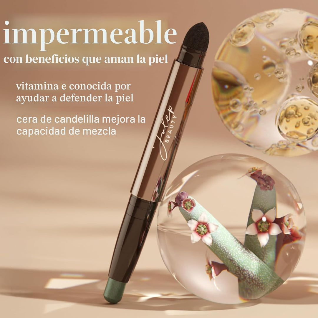 Julep 101 Crème to Powder - Sombras de ojos en barra resistentes al...