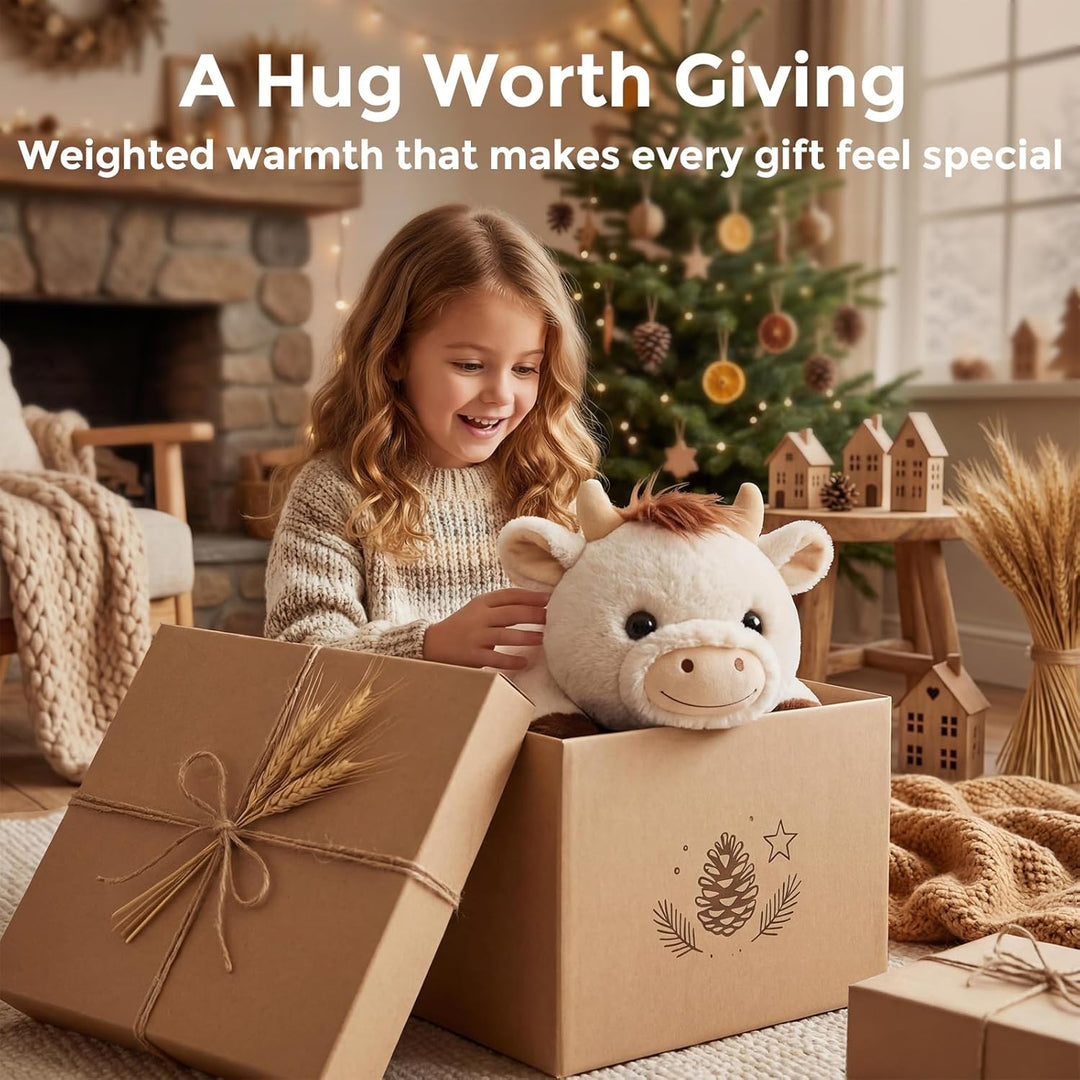 Mewaii - Animales de peluche ponderados con almohada calefactable m...