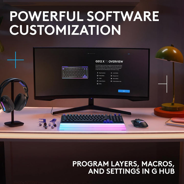 Logitech G 512 X 98 Dual SWAP, teclado analógico\/mecánico para jue...