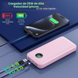 Cargador Portátil PowerBank 40,800mAh con Cables Integrados, Carga...