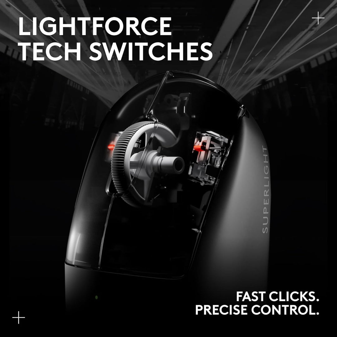 Logitech G PRO X Superlight 2 Ratón inalámbrico para juegos, 60g Pr...
