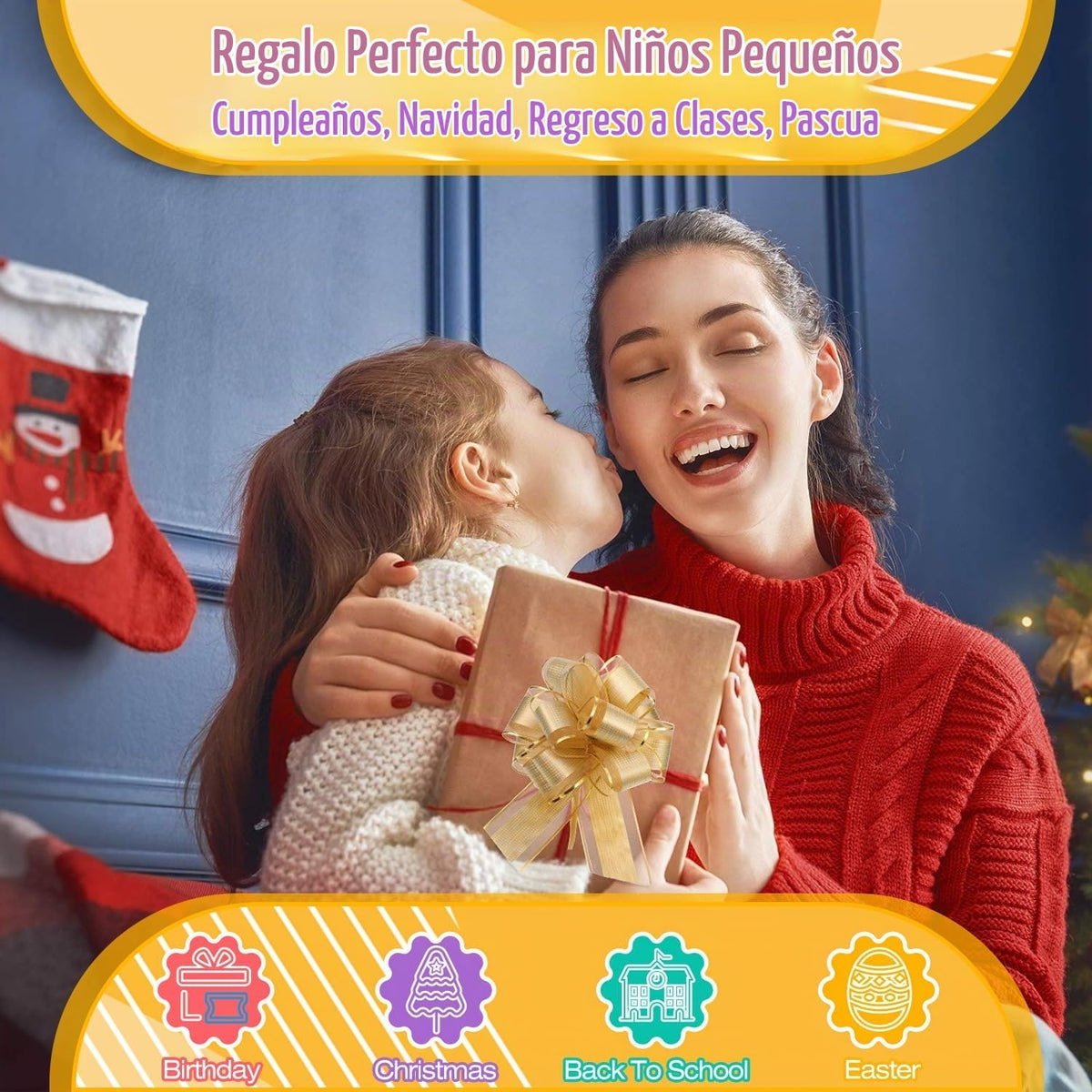 Tablero de actividades con interruptores de luz LED, juguetes Montessori para niños de 1, 2, 3 años, tablero de actividades sensoriales de madera para niños pequeños, juguetes de viaje para niños y niñas de 1 año o más, regalo de cumpleaños