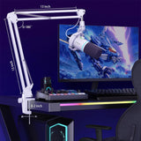 MAONO Kit de micrófono dinámico XLR\/USB, micrófono de podcast RGB...