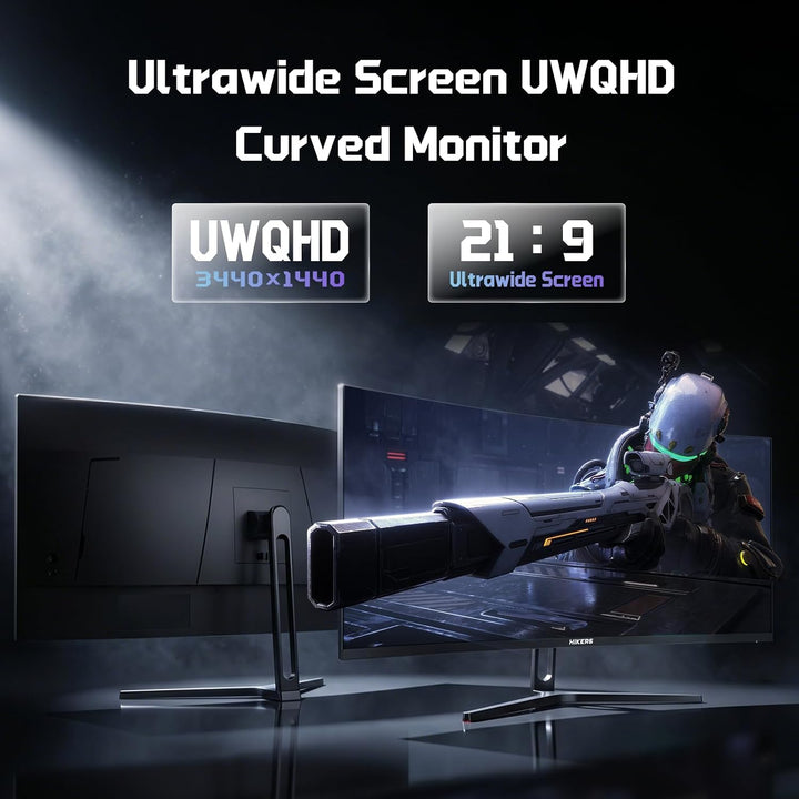 Hikers Monitor curvo UWQHD de 34 pulgadas para juegos de 240 Hz, mo...