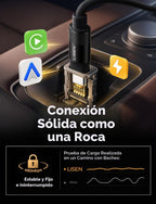 LISEN Paquete de 2 cables USB C a USB C en espiral de 60 W para Android