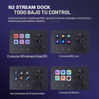 Stream Controller Deck with12 Customizable Macro Keypad a Trigger Actions en OBS Twitch YouTube para Content Creators Stream Dock compatible con PC & Mac N3 negro Macro Keypad