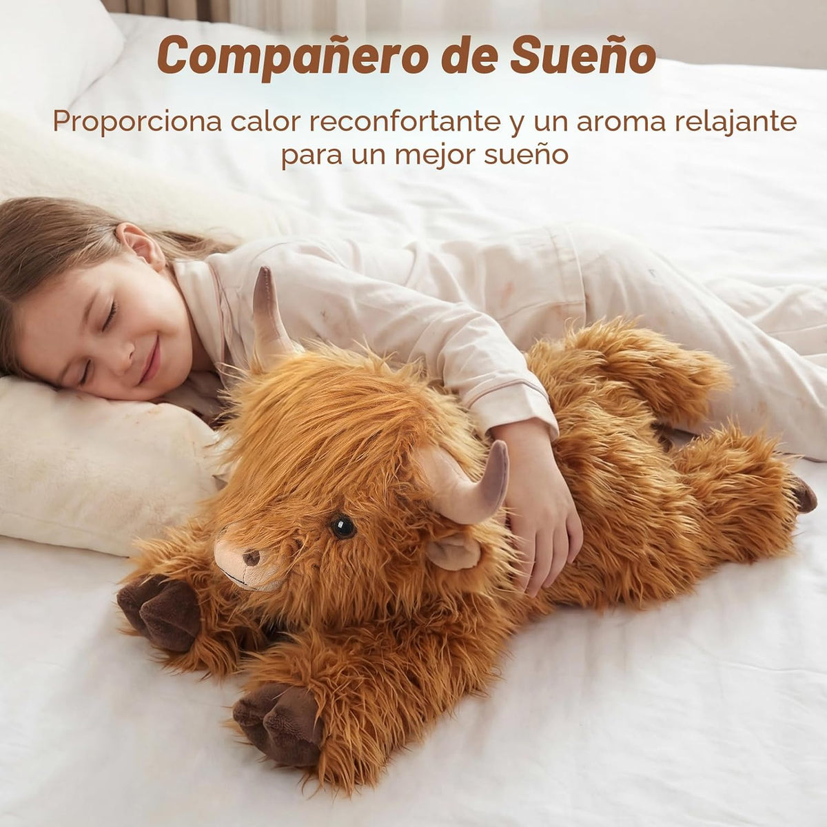 Animales de peluche con peso de vaca de las tierras altas de 25 pulgadas, A-Large Highland Cow -1