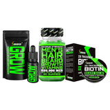 Biotin - Bálsamo para barba + suero para el crecimiento de la barba...