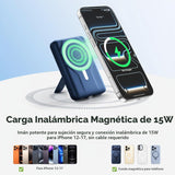 Azmuth Banco de energía inalámbrico magnético de 10000 mAh, cargado...