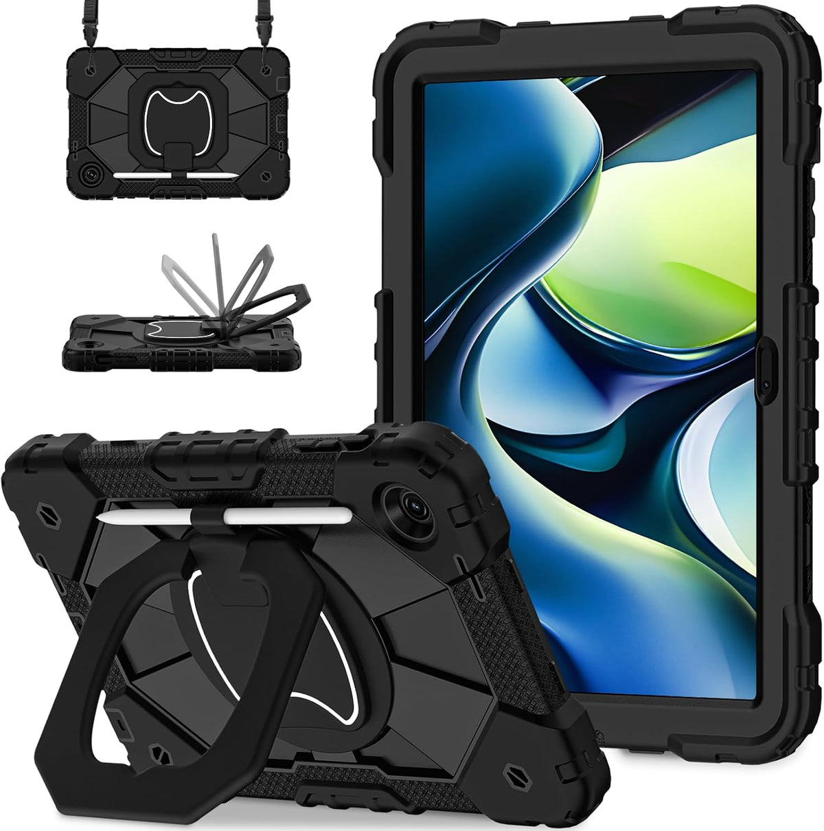 Funda para T-Mobile Revvl Tab 2 de 10,1 pulgadas 2025, color negro