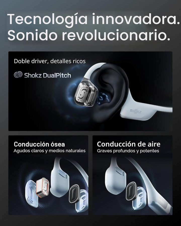 SHOKZ OpenRun Pro 2 Mini - Auriculares deportivos de conducción óse...