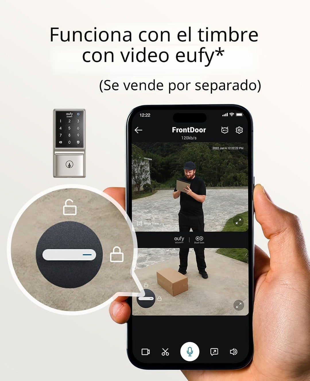eufy Security Smart Lock C210, cerradura de puerta de entrada sin l...