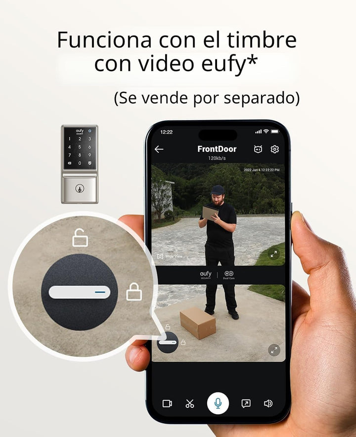 eufy Security Smart Lock C210, cerradura de puerta de entrada sin l...
