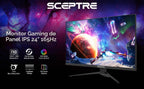 Sceptre Monitor para juegos IPS de 24 pulgadas, 165 Hz, 144 Hz, Ful...