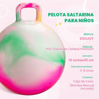 Bola de tolva para niños de 3 a 8 años, bola hinchable de 18 pulgadas con mango | Nubes