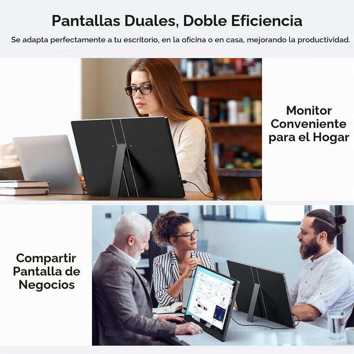 MNN Monitor portátil para juegos de 18.5" 100Hz FHD IPS USB-C H...