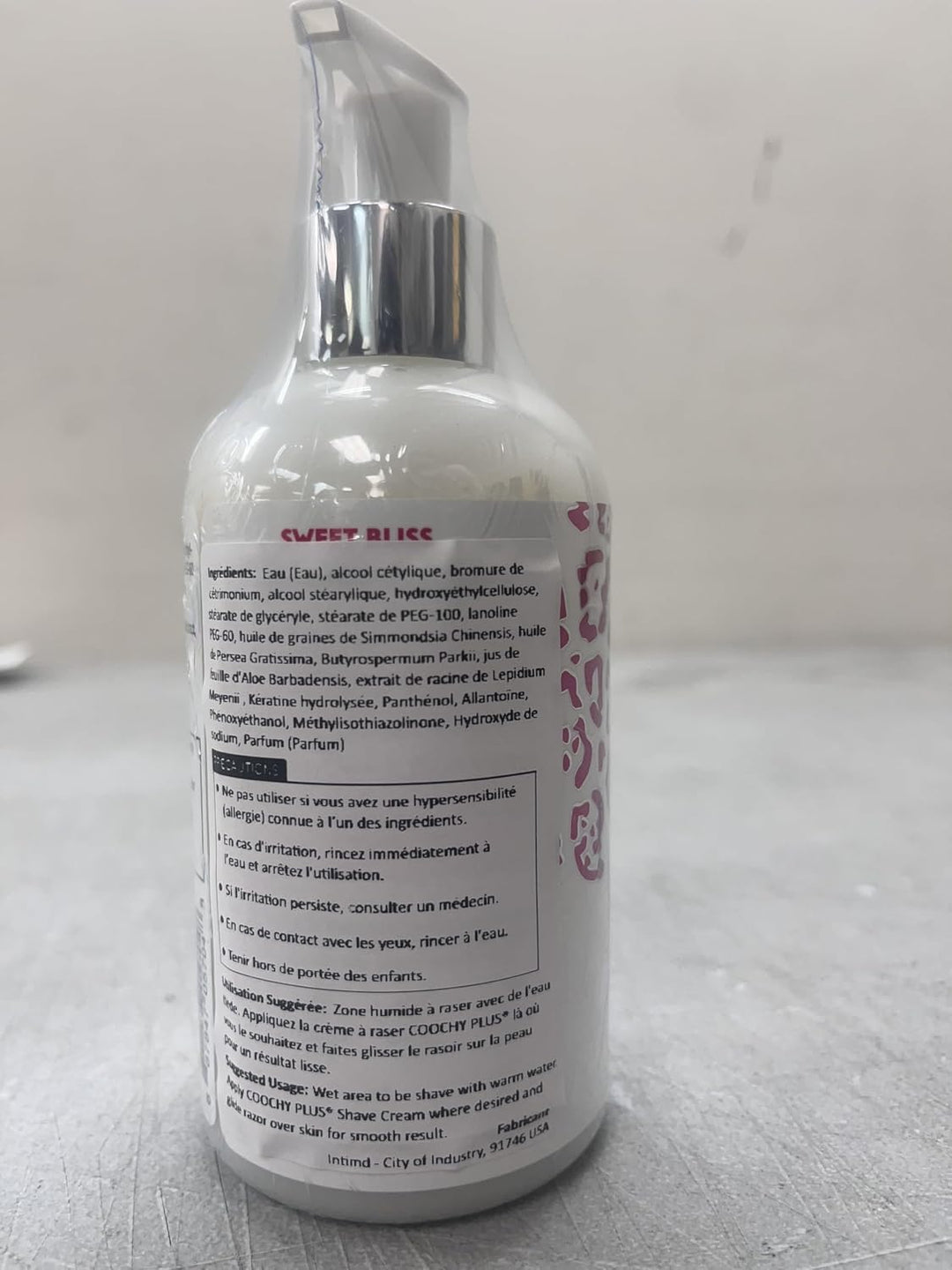 IntiMD Coochy Plus - Crema de afeitar íntima SWEET BLISS para zona...