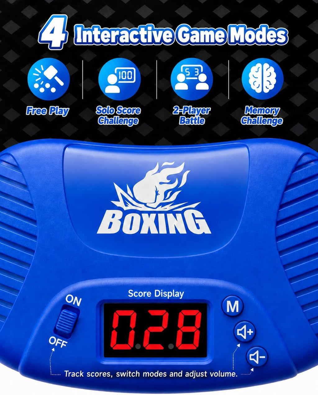 Bolsa de Boxeo HopeRock para Niños, Set de Boxeo con Marcador, Luz y Música