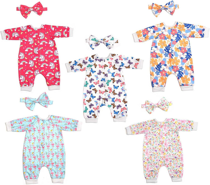 Sweet Dolly Accesorios de ropa para muñecas Reborn de bebé, 5 juego...