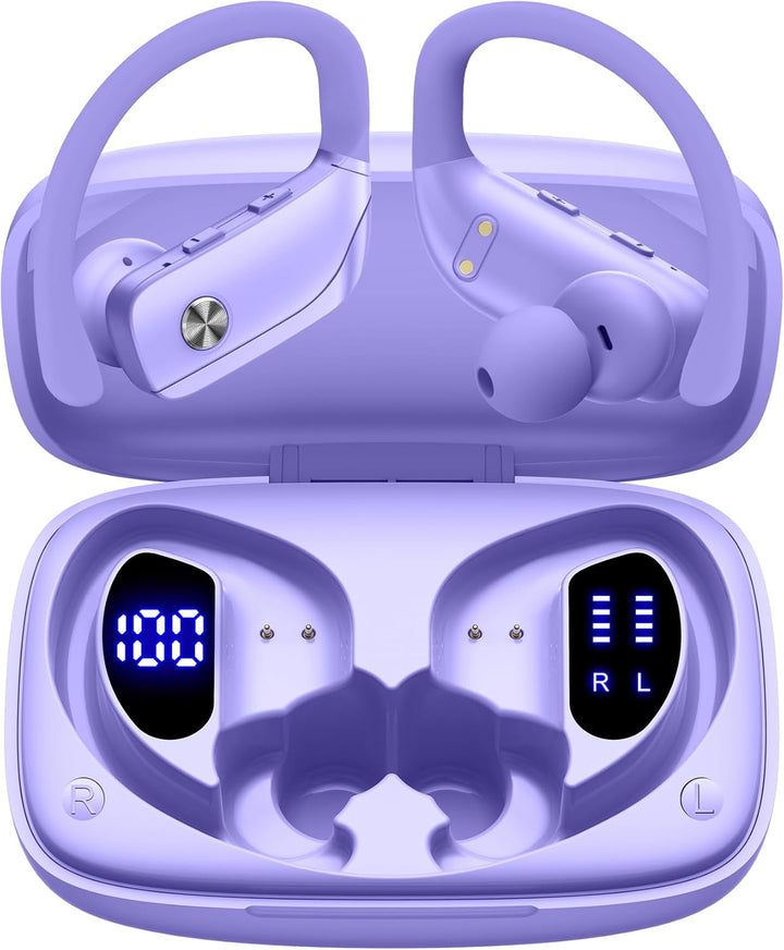 Auriculares inalámbricos Bluetooth 48 horas de reproducción para en...
