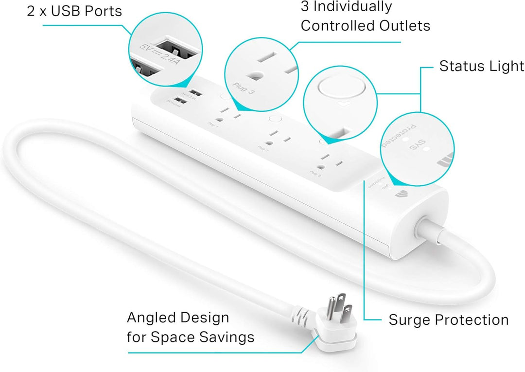 Kasa Smart Regleta de alimentación KP303 protector de