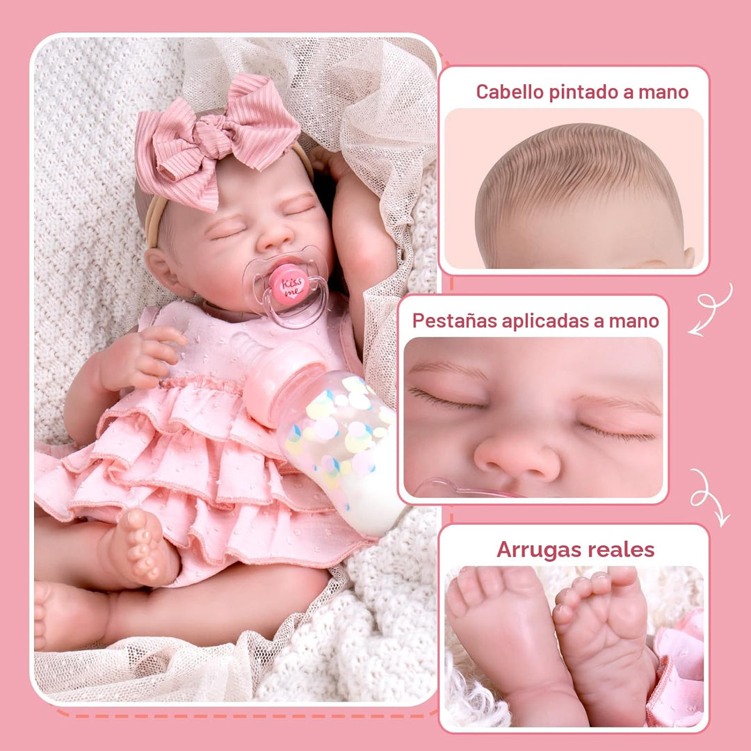 Aori Reborn Baby Dolls Girl 20'' Muñeca Realista de Recién...
