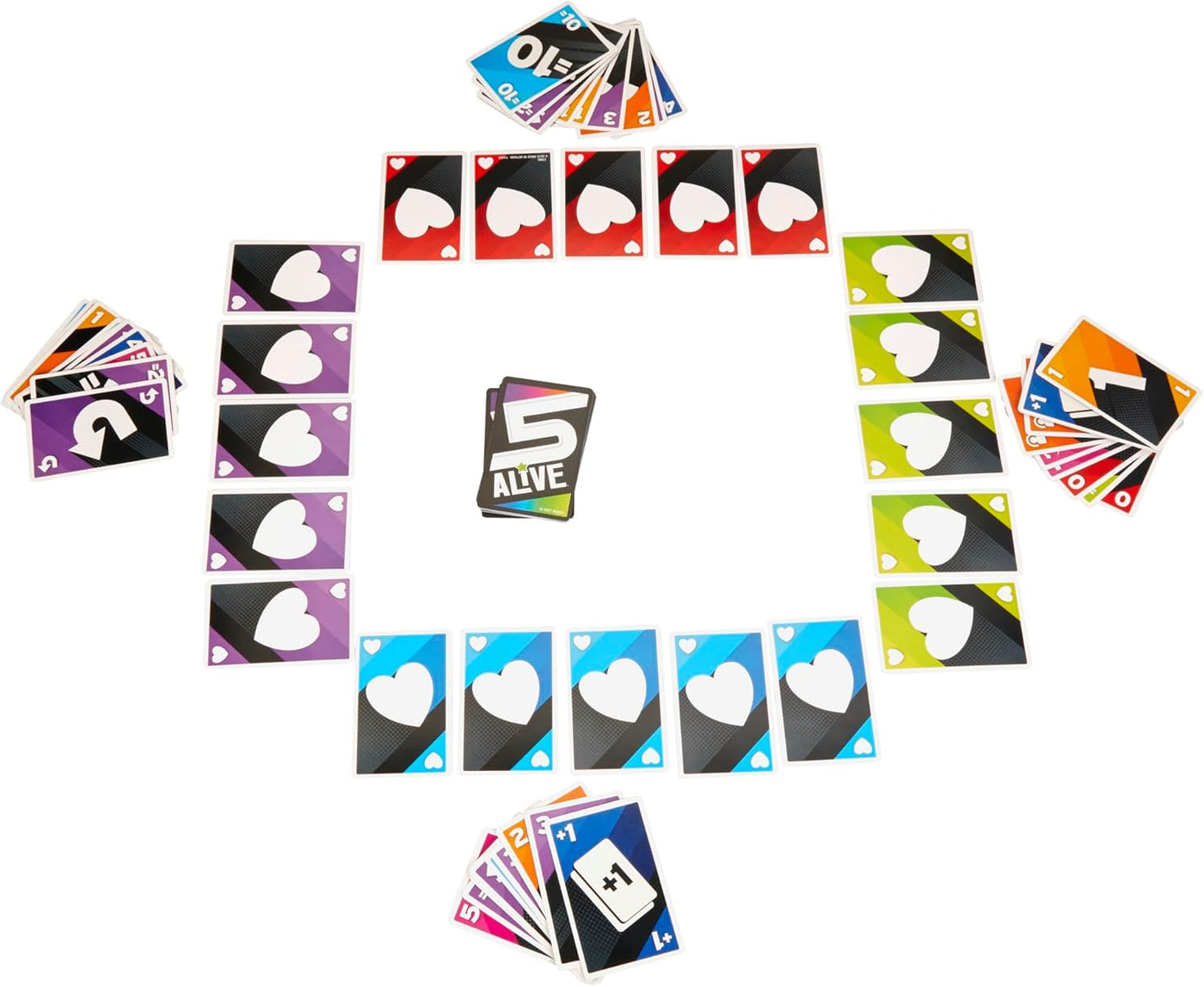 Hasbro Gaming Juego de cartas de 5 vivos juego de ritmo