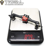 TREAL TRX4M Ejes Portal Trasero Kit Completo Aluminio 7075 Carcasa de eje mecanizado CNC para 1/18 TRX-4M (negro)