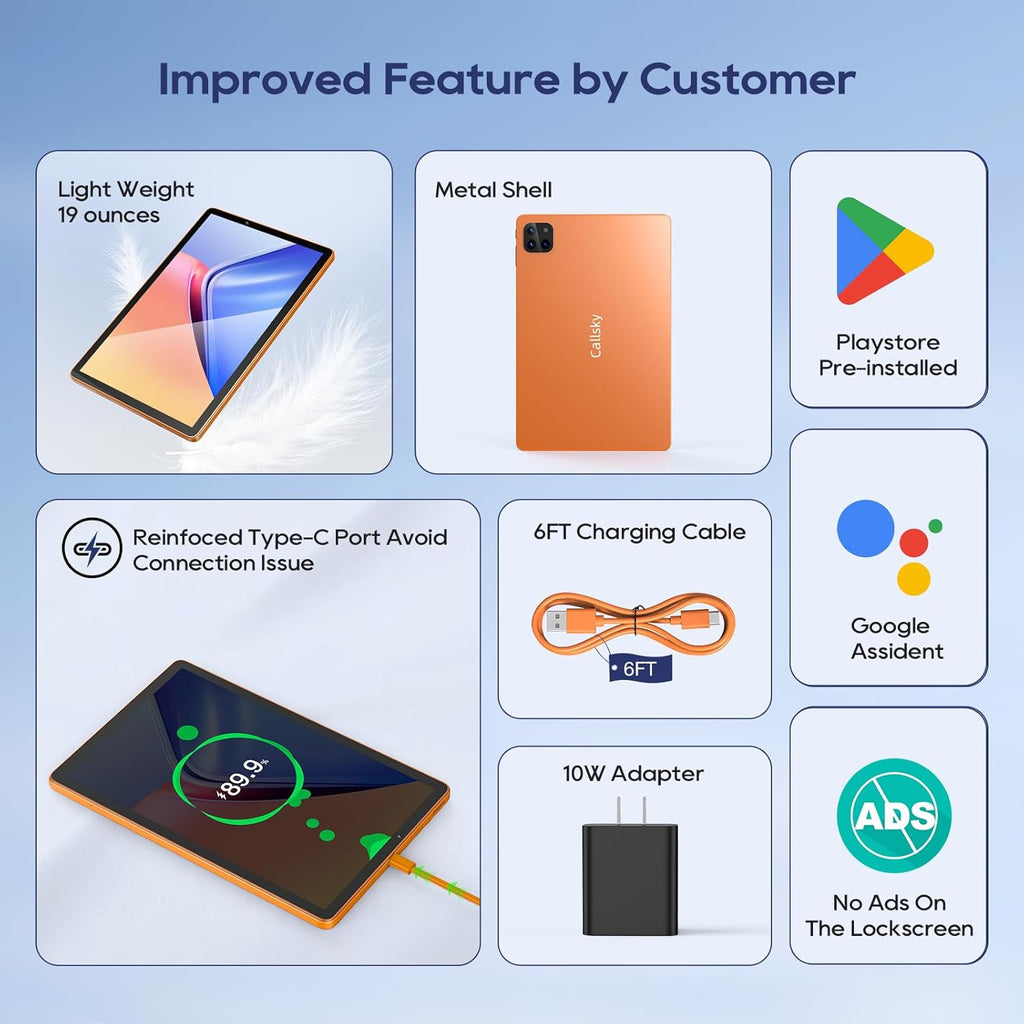 Tableta: Tablet de 10 pulgadas, tabletas Android 15, 12 GB de RAM 1...