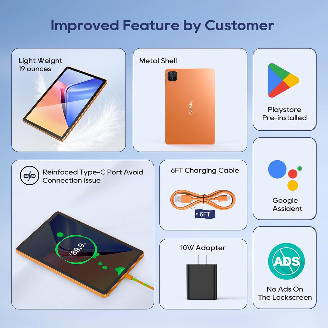 Tableta: Tablet de 10 pulgadas, tabletas Android 15, 12 GB de RAM 1...