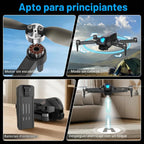 Drone con cámara 1080P 4.5 "LCD pantalla remota, FPV RC Drones para adultos