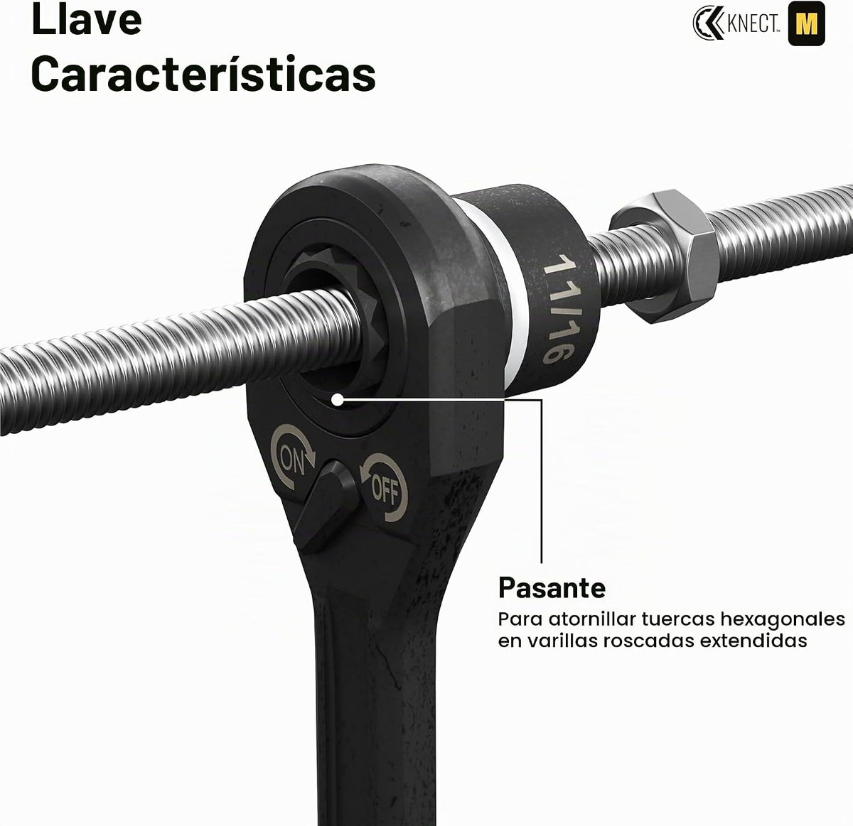 Klein Tools 65400 KNECT - Juego de llaves de vaso de paso de 15 piezas, juego de impacto SAE con funda MODbox, enchufes, brocas, accesorios y adaptador de unidad de 3/8 pulgadas