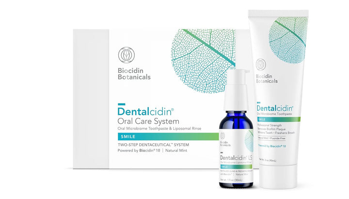 Sistema de Cuidado Oral Biocidin Dentalcidin - Pasta de dientes sin...