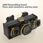 DOSS Altavoces Bluetooth inalámbricos con soporte, paquete de 2, sonido