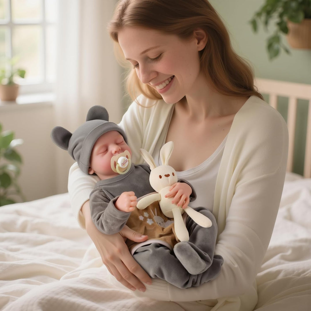 JIZHI Reborn Baby Dolls Boy - Muñeca de bebé recién nacida realista...