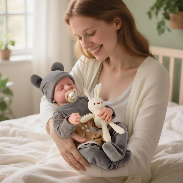 JIZHI Reborn Baby Dolls Boy - Muñeca de bebé recién nacida realista...
