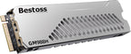 Bestoss SSD M.2 NVMe de 4 TB PCIe4.0 PS5 SSD con disipador de calor