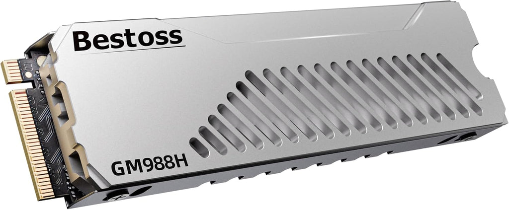 Bestoss SSD PCIe4.0 NVMe M.2 2280 de 2 TB con disipador de calor