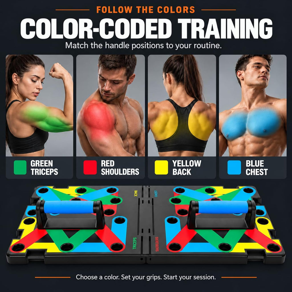 Tabla de Flexiones, Tabla de Flexiones Plegable para Hombre, Barra de Flexiones Portátil 30 en 1