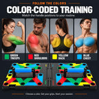 Tabla de Flexiones, Tabla de Flexiones Plegable para Hombre, Barra de Flexiones Portátil 30 en 1