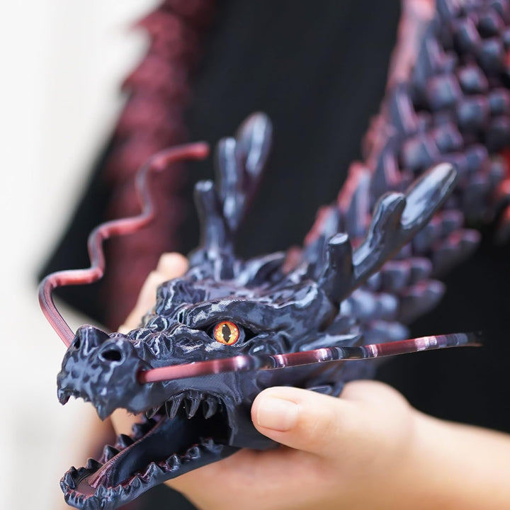 Juguetes de dragón grandes impresos en 3D, animales XXL de 47.3 pul...