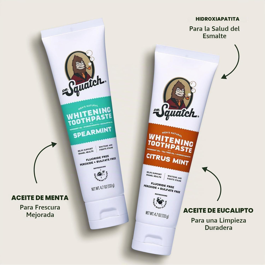 Dr. Squatch Pasta de dientes Hydroxiapatite Whitening - Pasta de di...