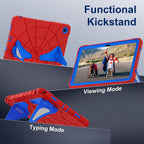 Funda a prueba de golpes para Samsung Galaxy Tab A11+ Plus/A9+ 11", color rojo y azul